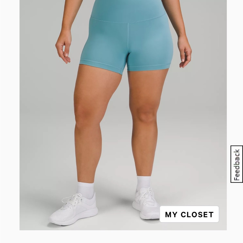 Women's Blue High-Waisted Shorts Lululemon